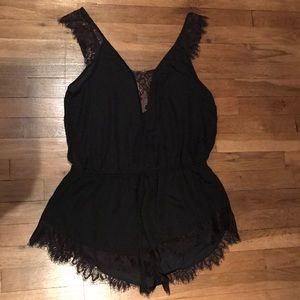 Black Lacey romper